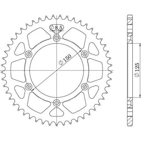 CORONA S AC P520-D48 SGR - SPROCKETS HUSABERG FS E 400 01/03