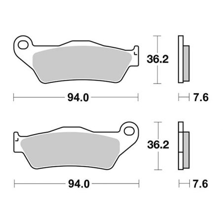 PASTIGLIA FRENO ANT. SBS 151HM HUSABERG FS E 400 01/03